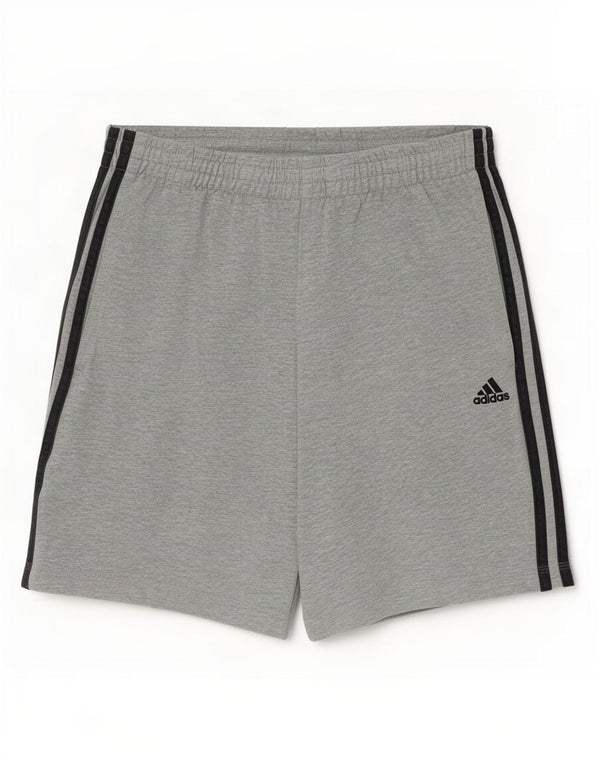 Adidas Mens Climalite Sport Shorts Pequeno Algodão Cinza