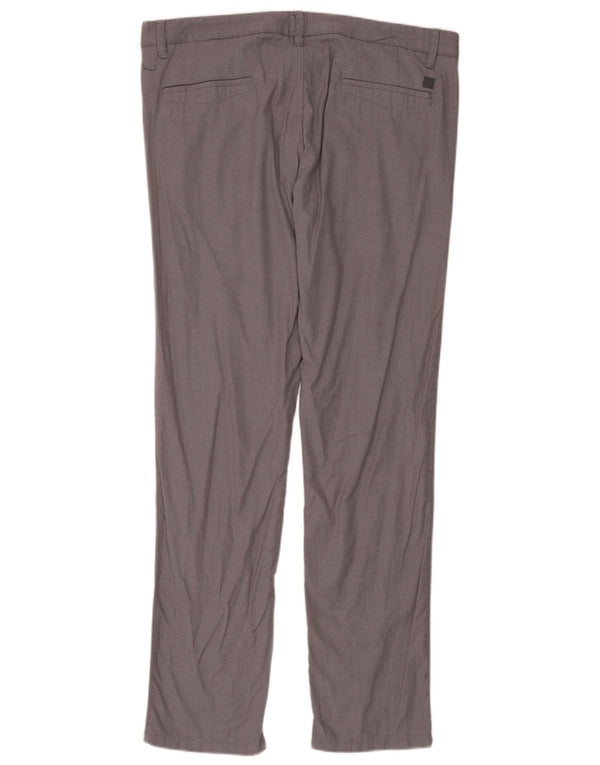 Calça Chino Slim Masculina Hugo Boss W38 L34 Algodão Cinza
