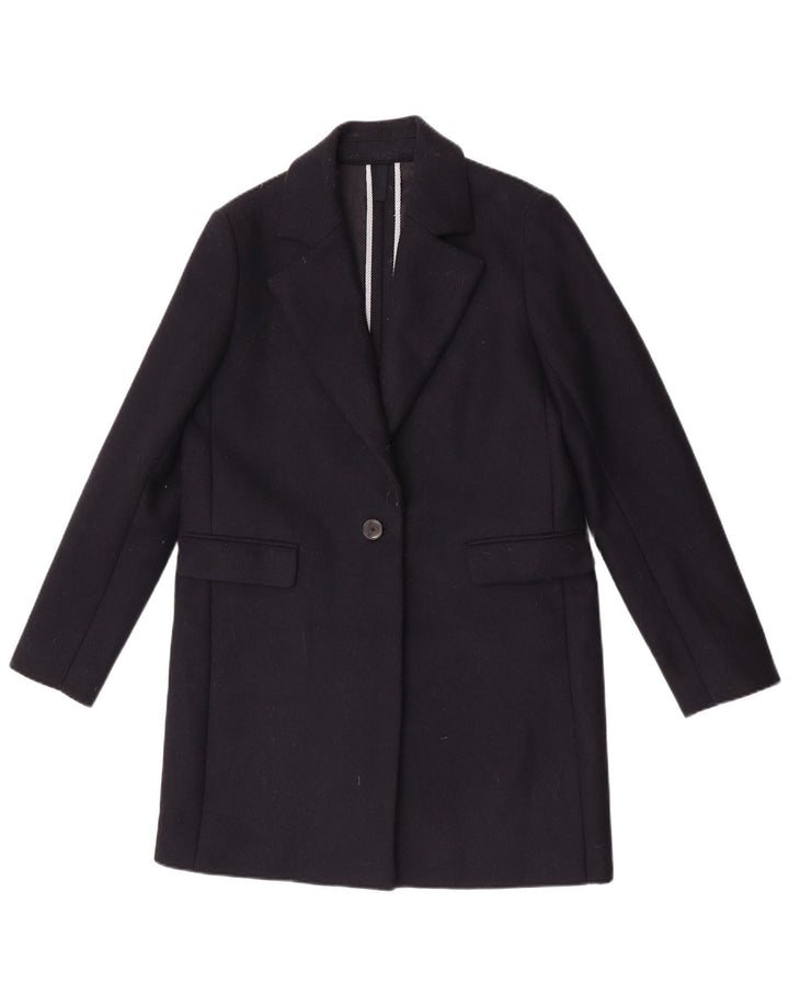 Sobretudo feminino Massimo Dutti EU 40 lã azul marinho médio