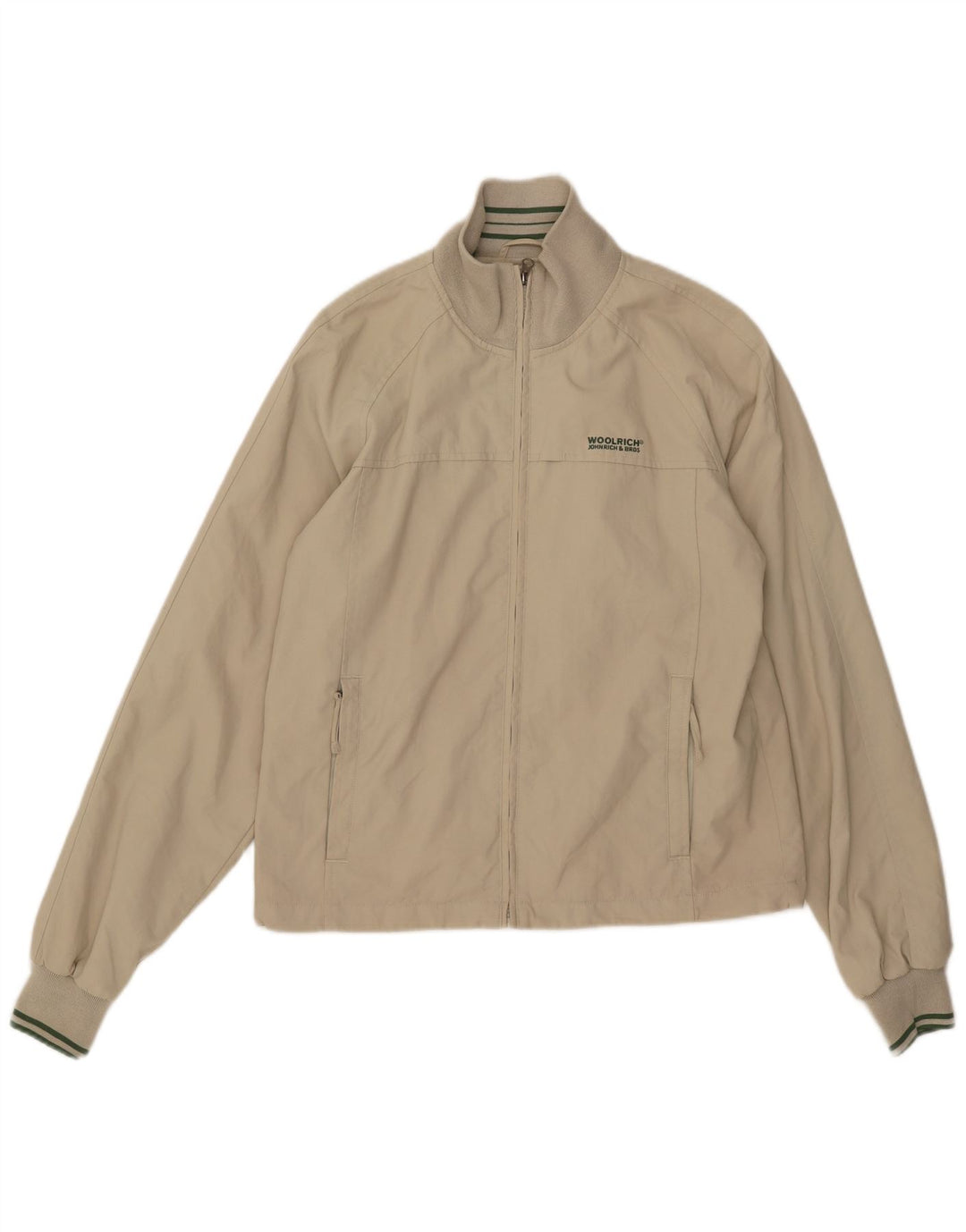Jaqueta bomber masculina Woolrich UK 38 nylon bege médio