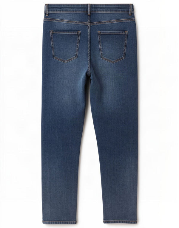Marks & Spencer Feminino The Lily Slim Jeans Reino Unido 16 Grande W34 L29 Azul Algodão