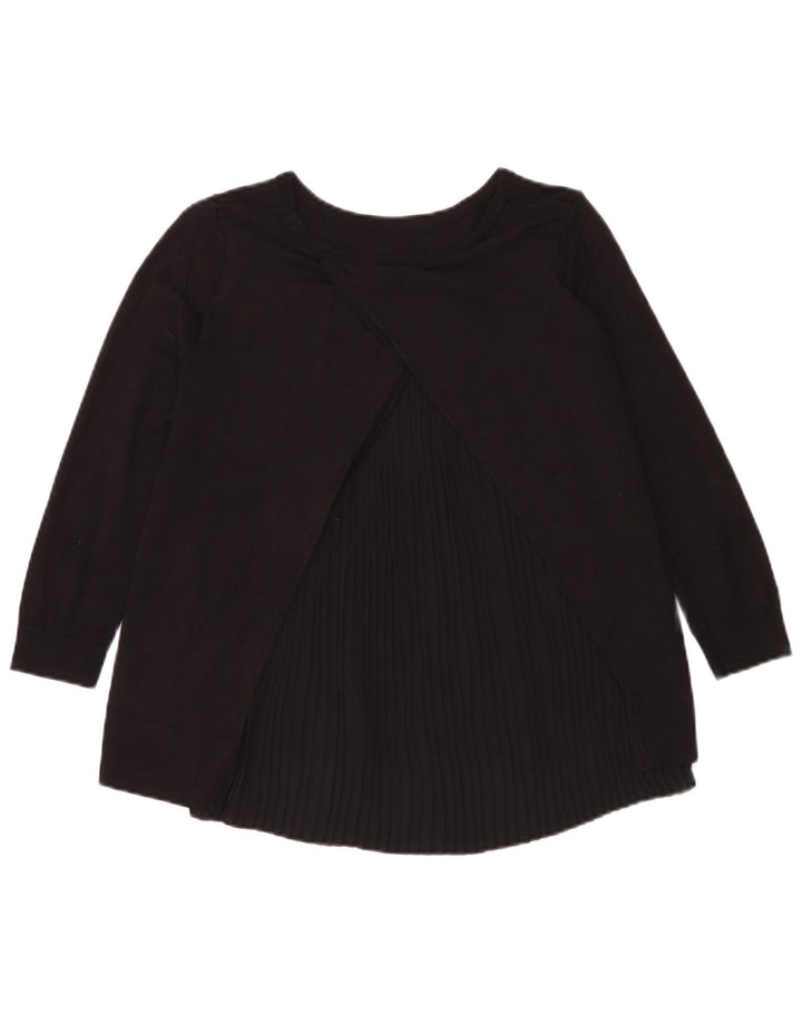 Top oversized feminino Hobbs manga 3/4 UK 6 XS preto modal