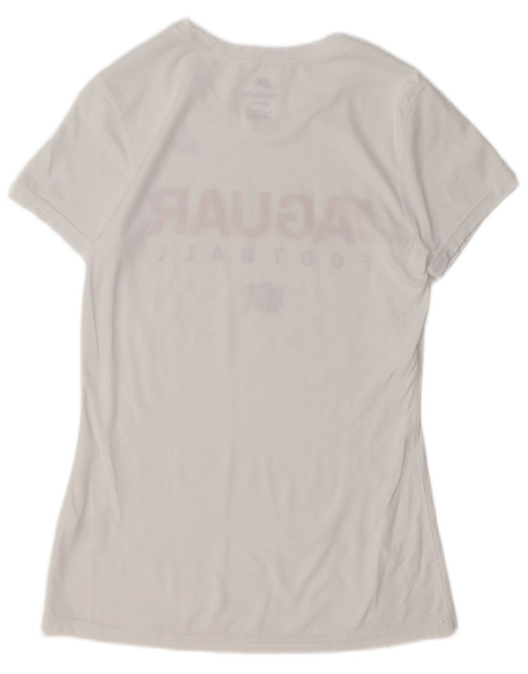Camiseta feminina Nike Dri Fit Graphic UK 10 pequena poliéster branca