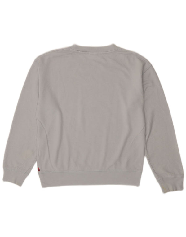 Moletom feminino Levi's com estampa oversized, Reino Unido 6 XS Azul