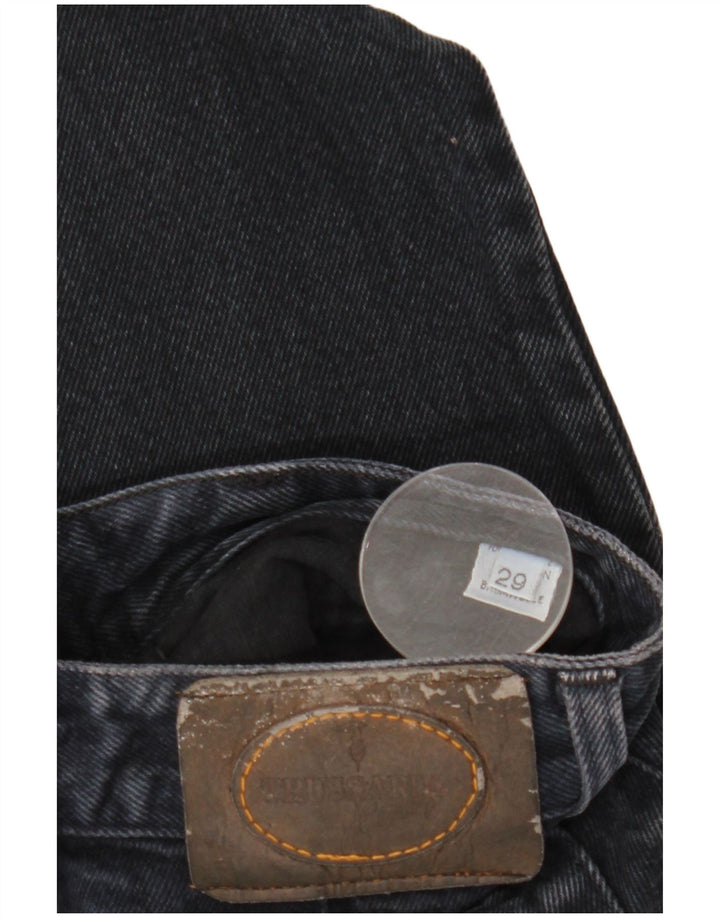 TRUSSARDI Calça jeans masculina cônica W29 L29 algodão azul marinho