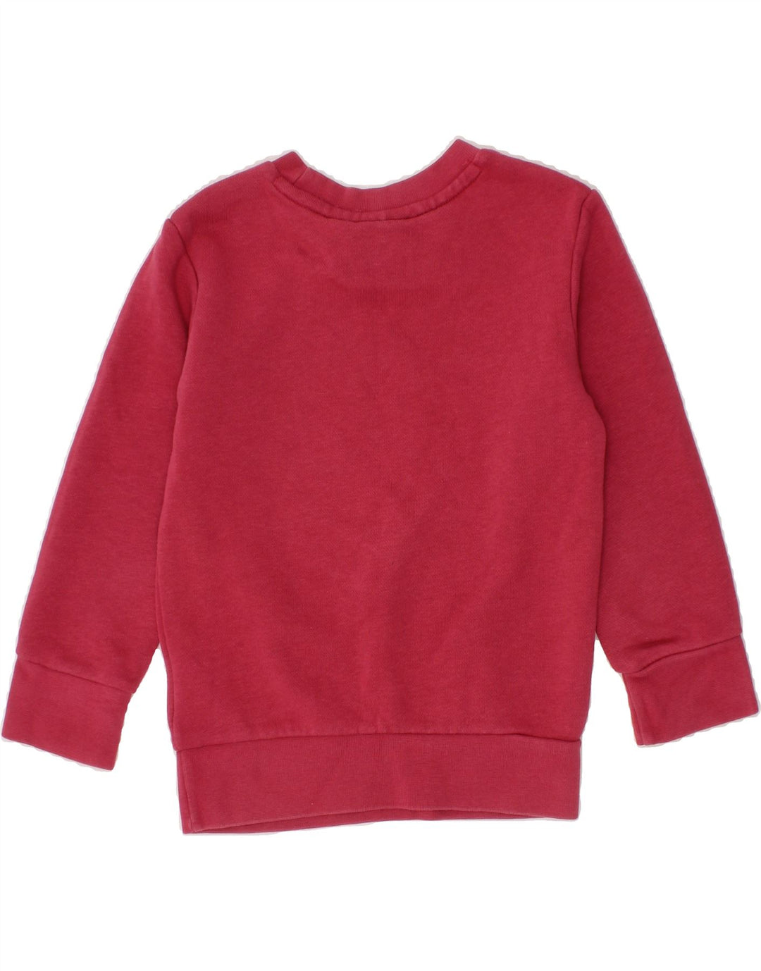 ADIDAS Baby Girls Graphic Boat Neck Jumper Sweater 18-24 Months Burgundy Vintage Adidas and Second-Hand Adidas from Messina Hembry 