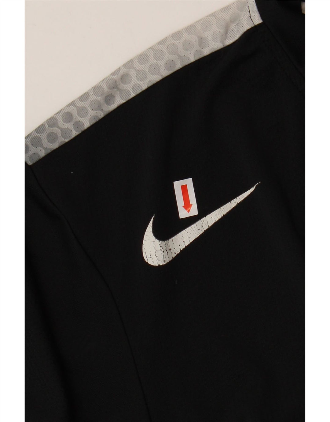 Camiseta Nike Masculina Dri Fit Top UK 39/41 Médio Preto Manchado Poliéster