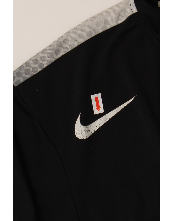 Camiseta Nike Masculina Dri Fit Top UK 39/41 Médio Preto Manchado Poliéster