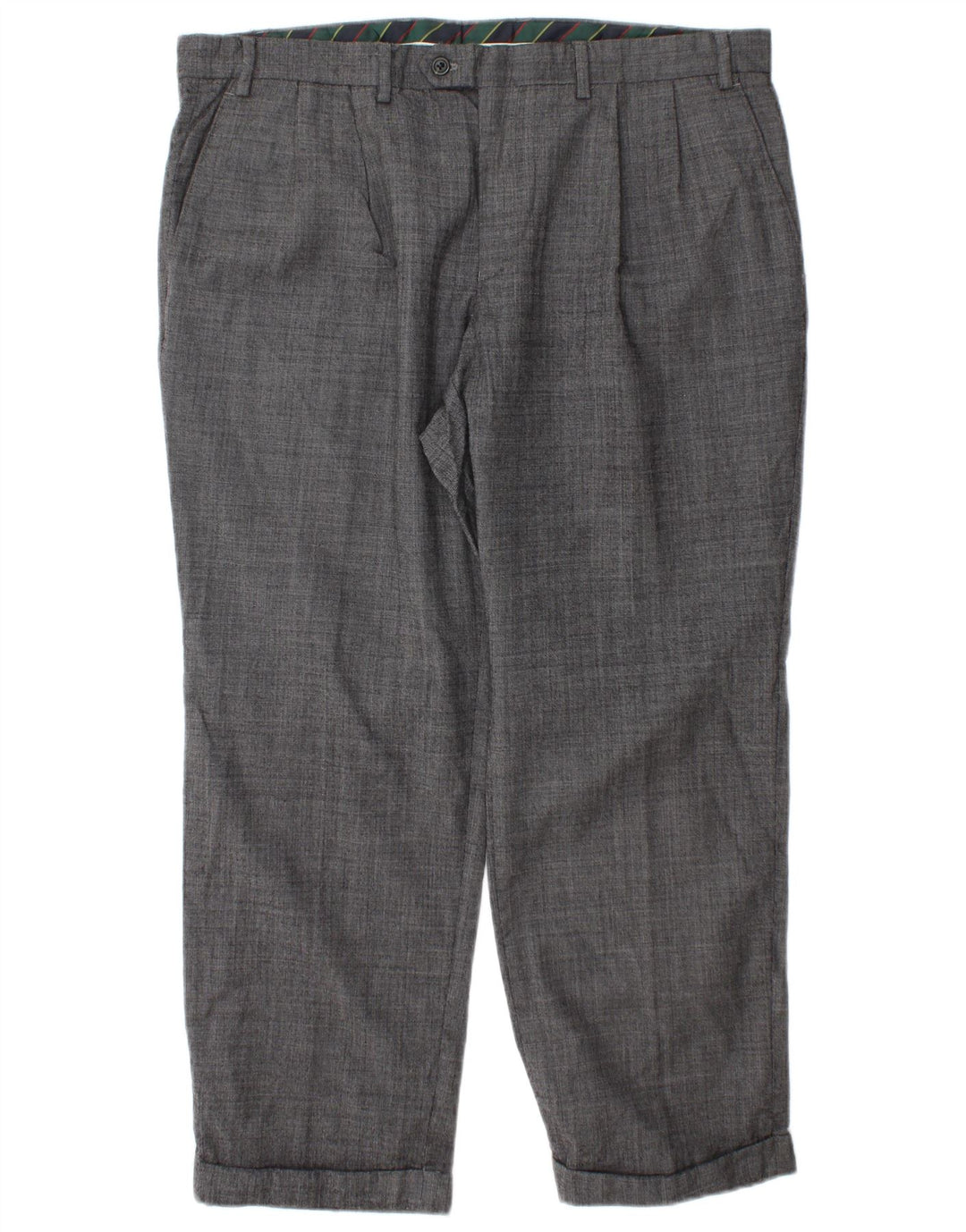 Calça masculina CHAPS Pegged Suit W38 L29 lã cinza
