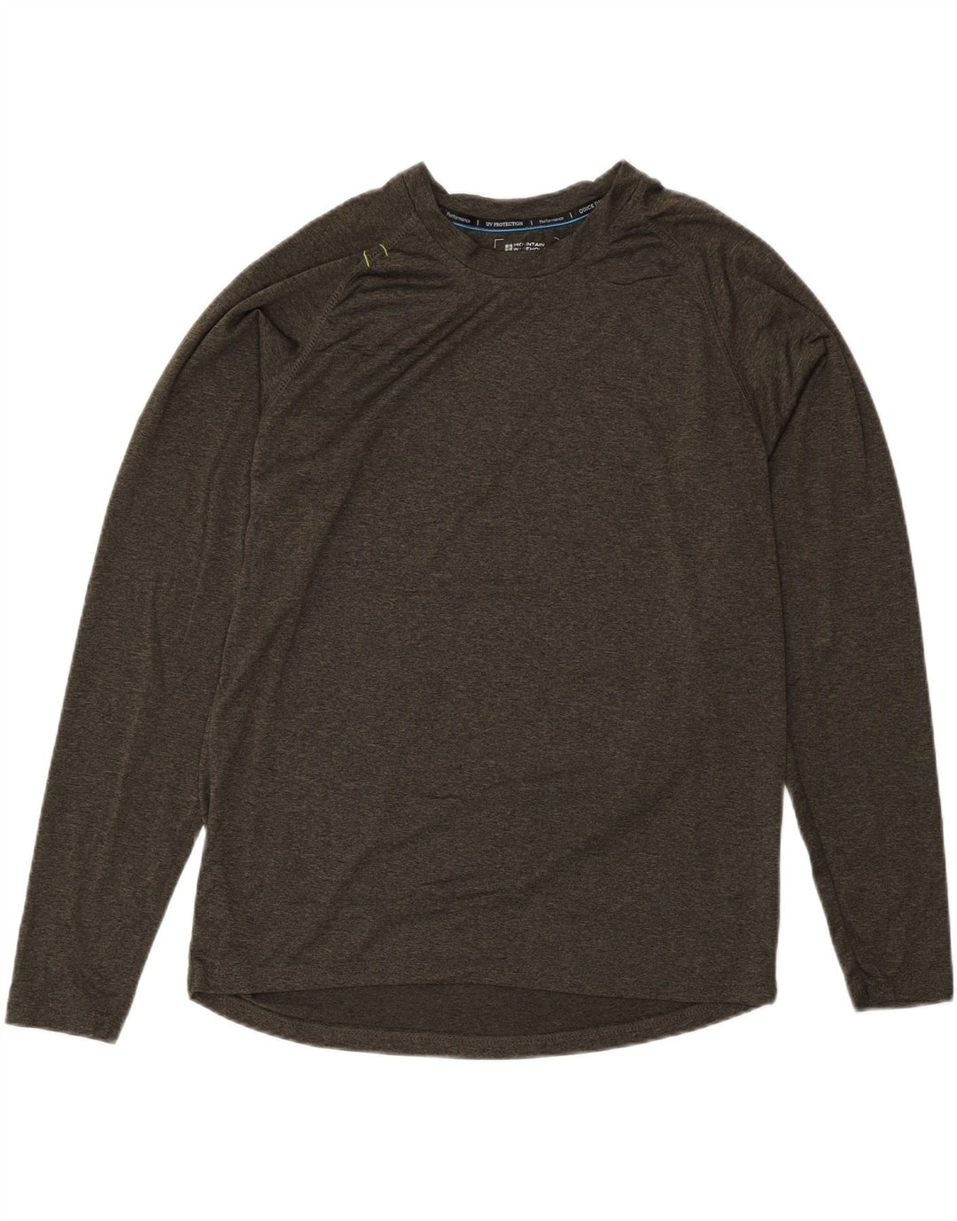 Mountain Warehouse Mens IsoCool Top Manga Longa Médio Cáqui Salpicado