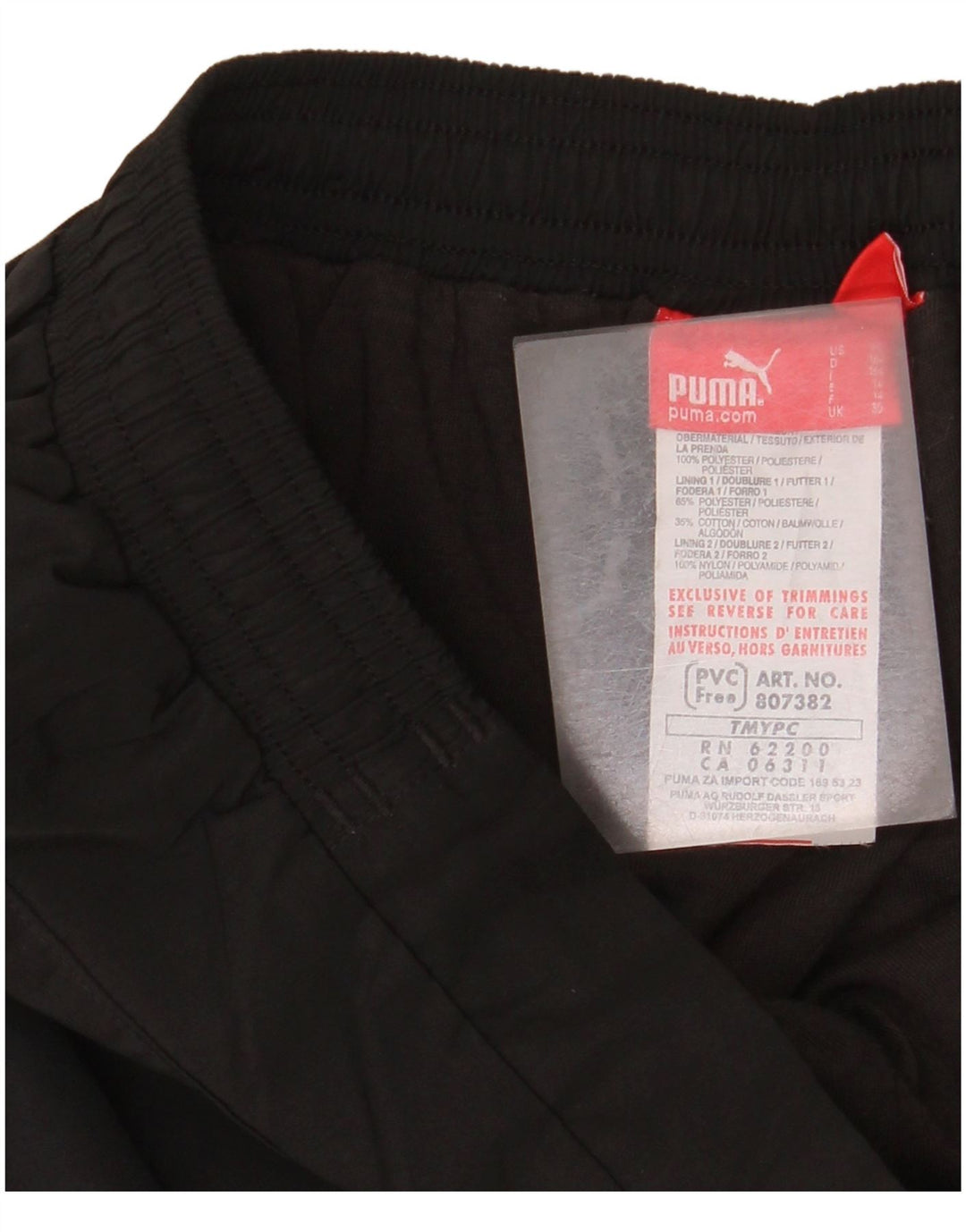 Calça de treino Puma Boys Joggers 13-14 anos preto poliéster esportivo