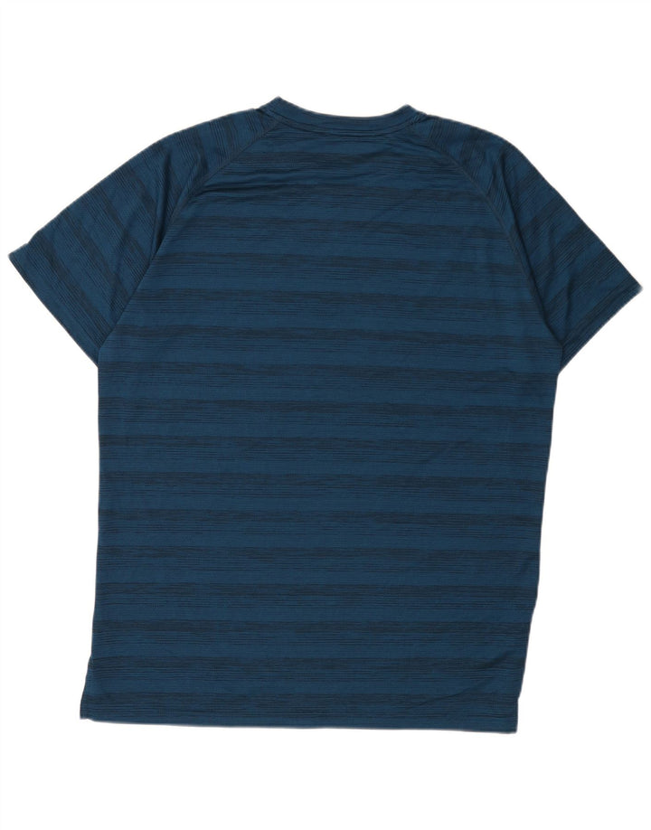 Camiseta masculina PUMA grande listrada azul marinho
