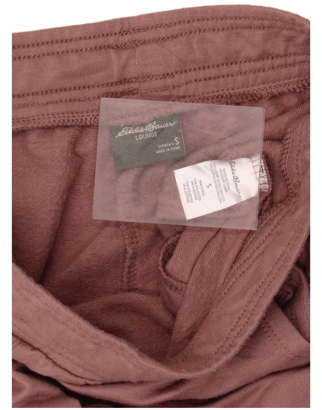 Calça de treino feminina Eddie Bauer Joggers UK 10 poliéster rosa pequeno