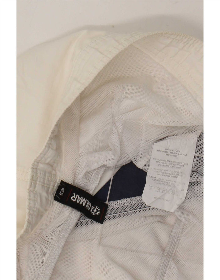 Calção de banho masculino Colmar IT 52 grande poliéster colorblock branco