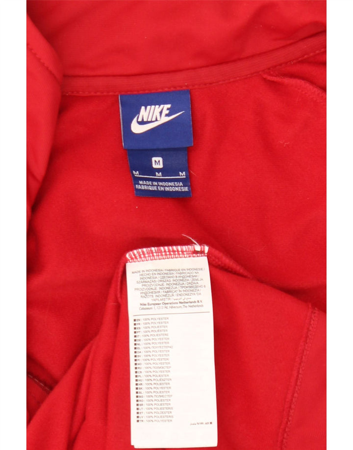 Nike Mens Tracksuit Top Jacket Médio Poliéster Vermelho