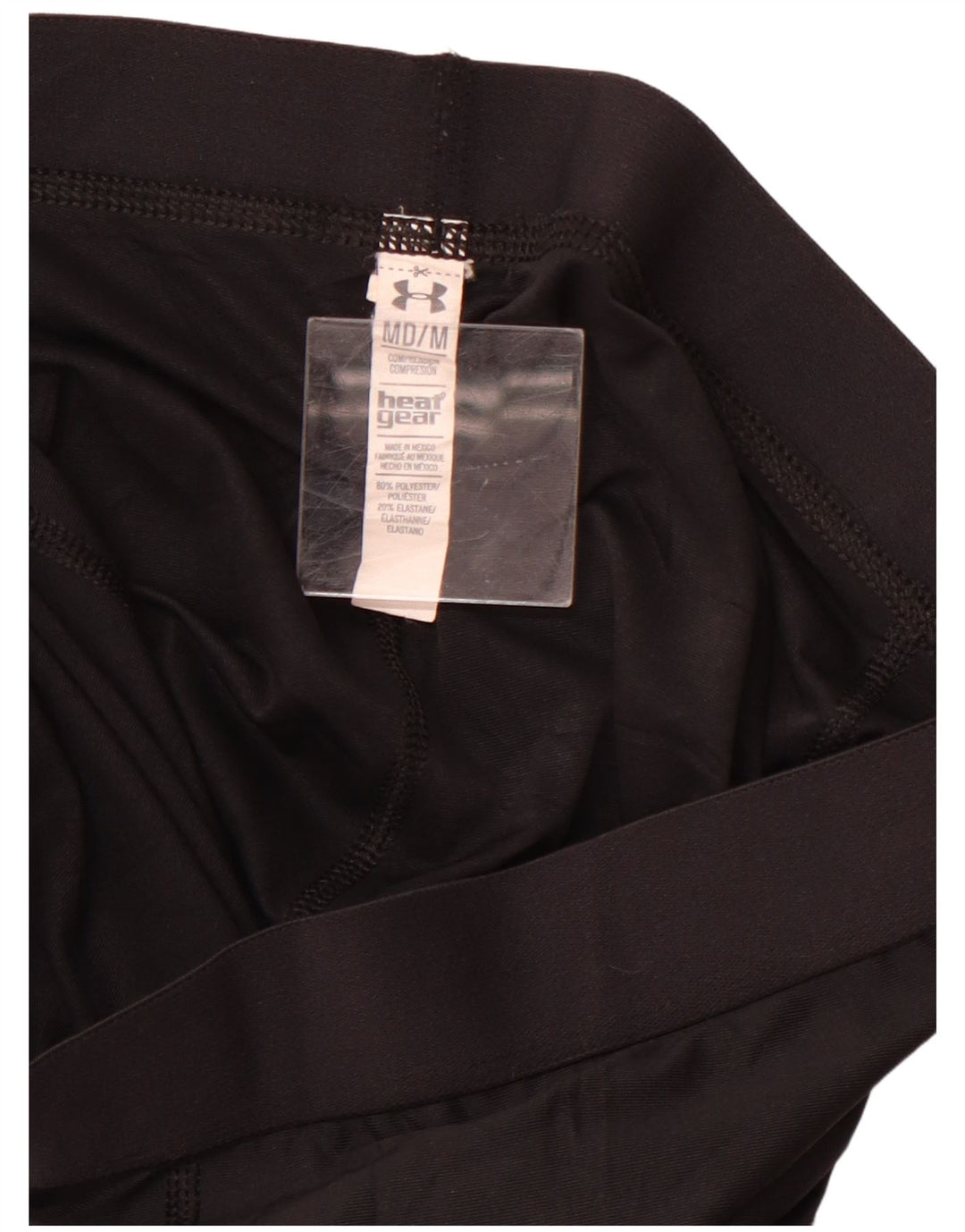 UNDER ARMOUR Calções esportivos femininos Heat Gear UK 12 poliéster preto médio