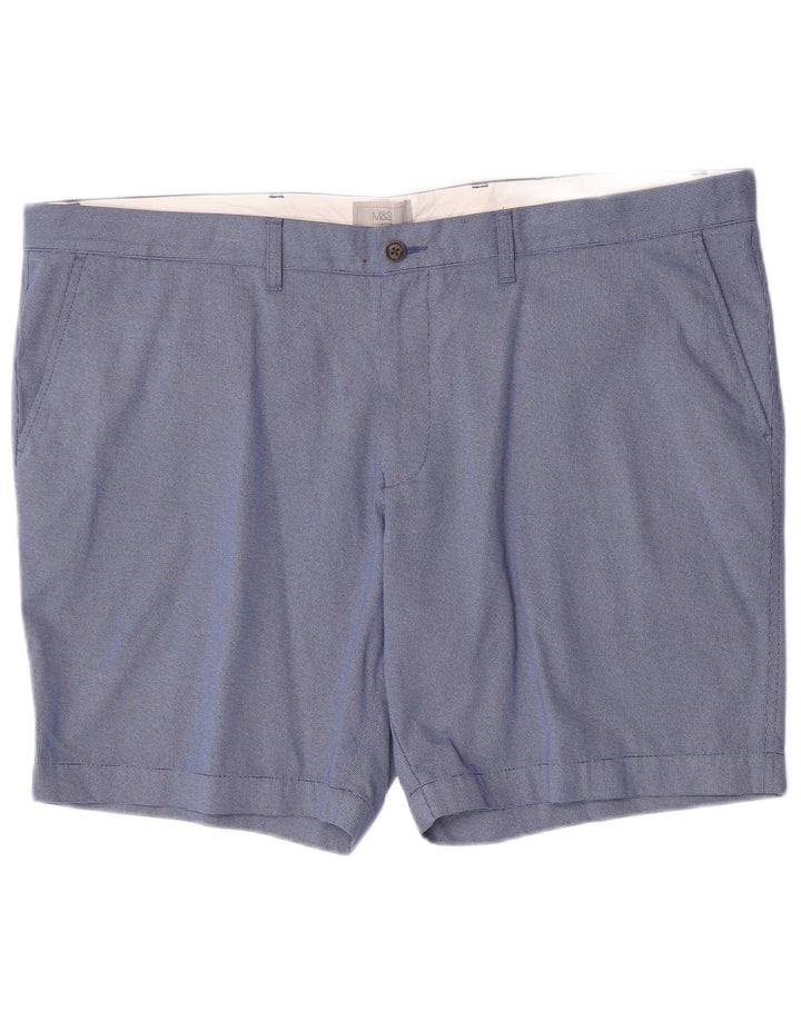 Shorts chino masculino Marks & Spencer W44 2XL algodão azul