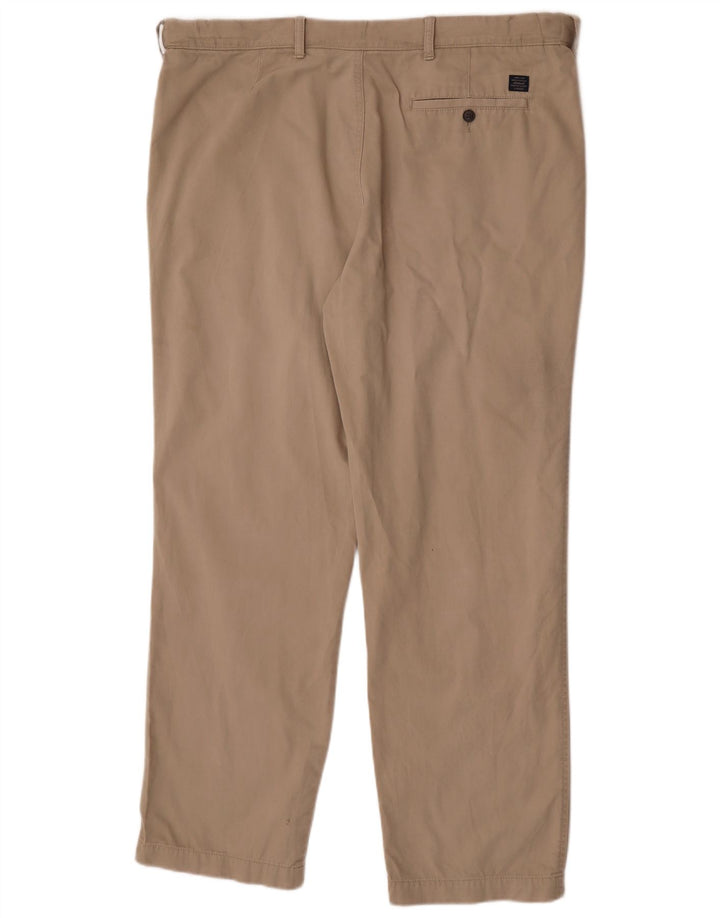 Calça Chino Masculina Marks & Spencer Regular Fit W42 L33 Algodão Bege