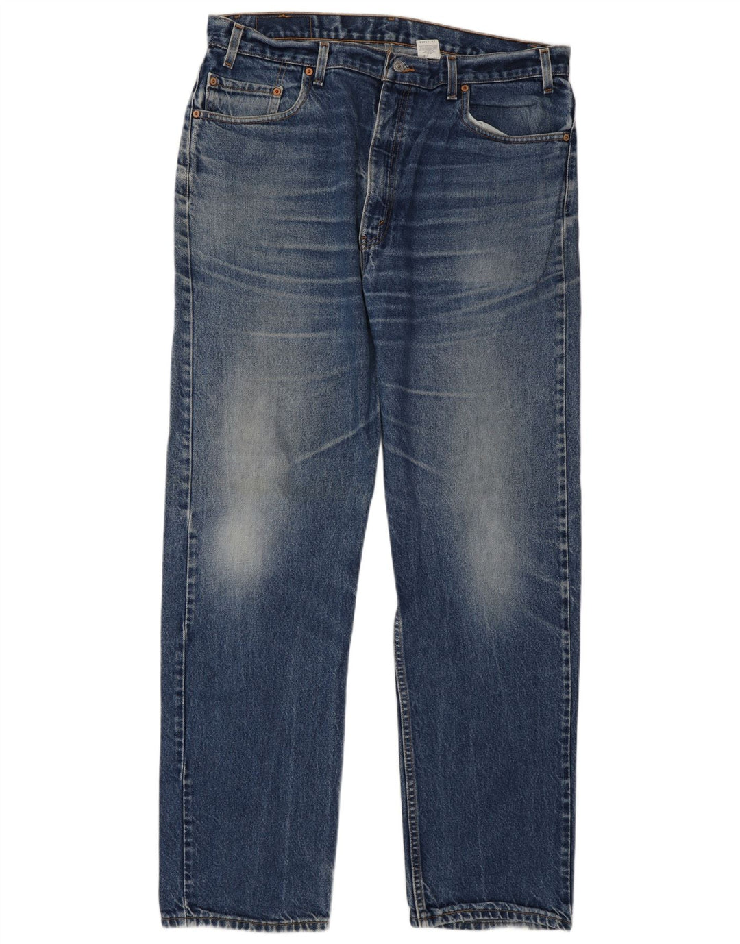 Calça jeans masculina Levi's 505 Regular Fit Straight W40 L34 Azul Algodão