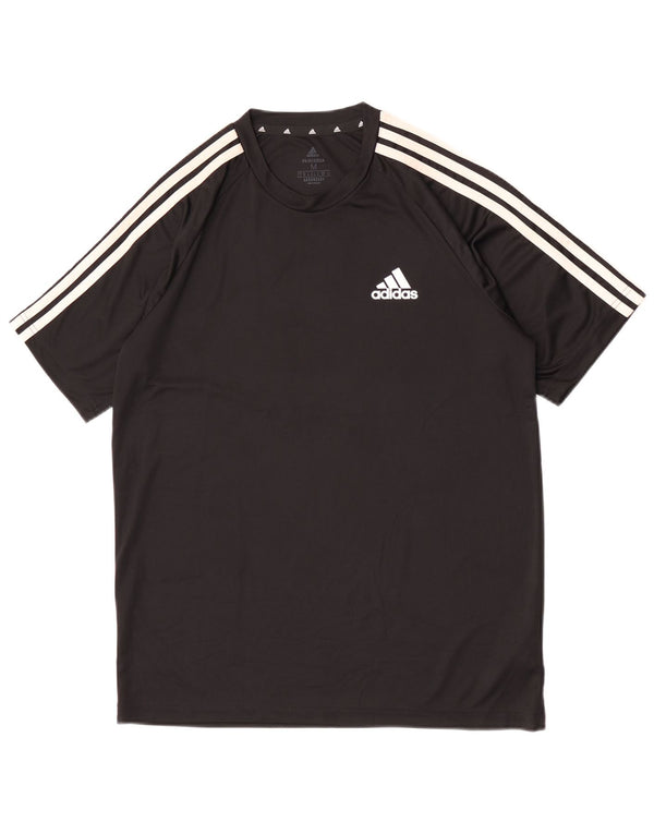 Adidas Mens Aeroready Camiseta Top Médio Poliéster Preto