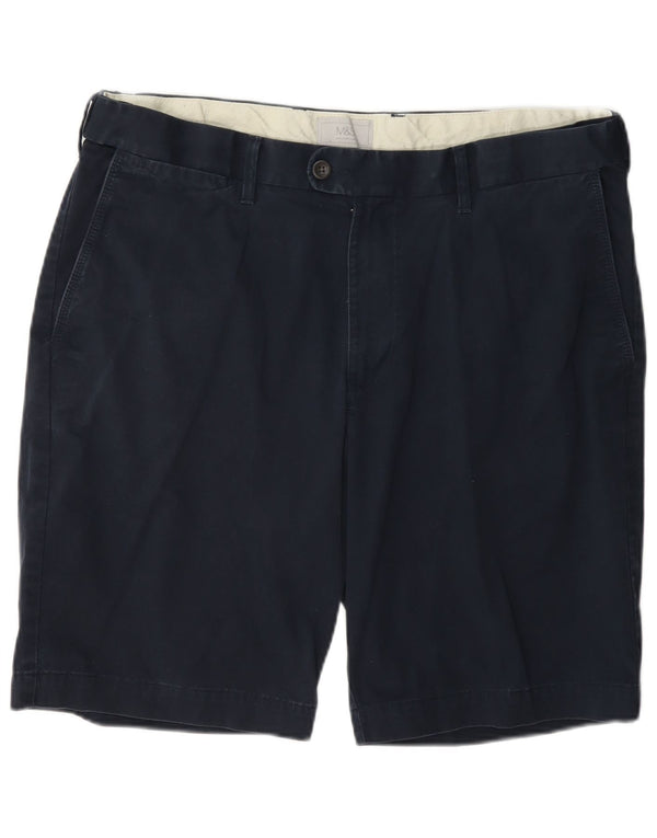 Shorts Chino Masculino Marks & Spencer W38 XL Azul Marinho Algodão