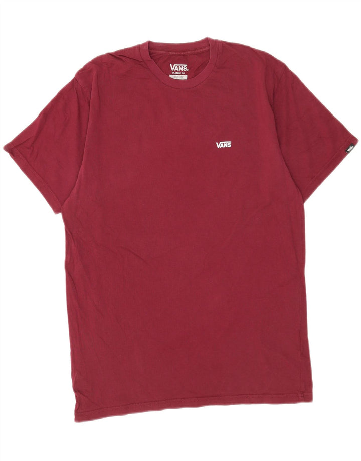 Camiseta Vans Masculina Classic Fit Top Médio Algodão Borgonha