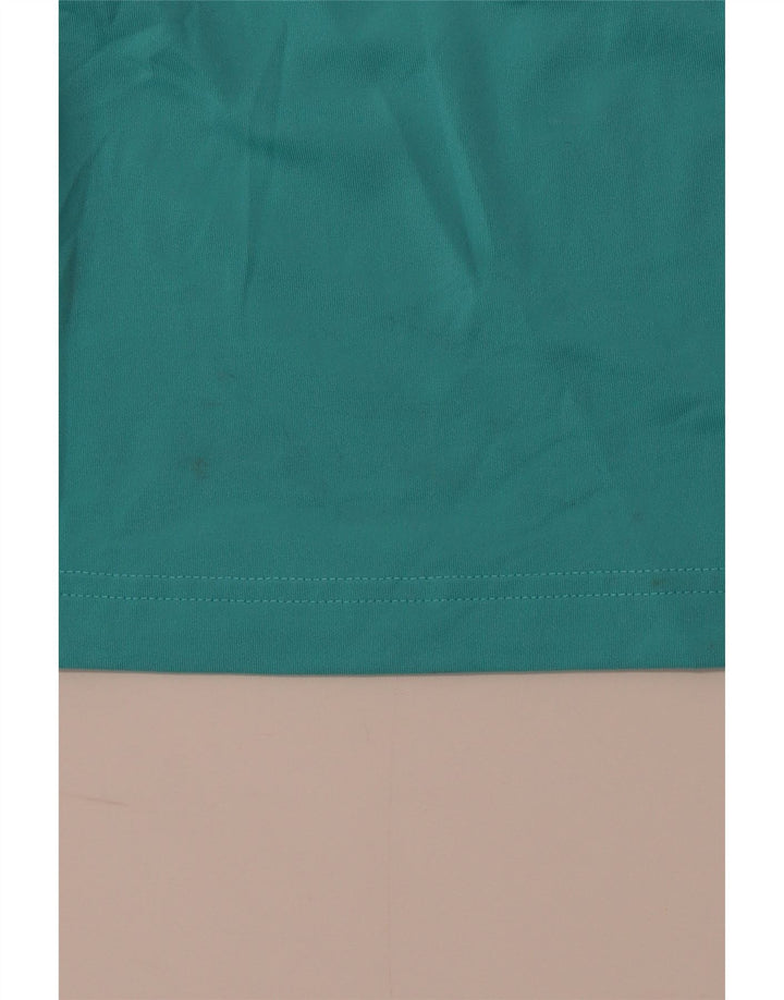 Camiseta feminina FILA UK 8 pequena turquesa poliéster