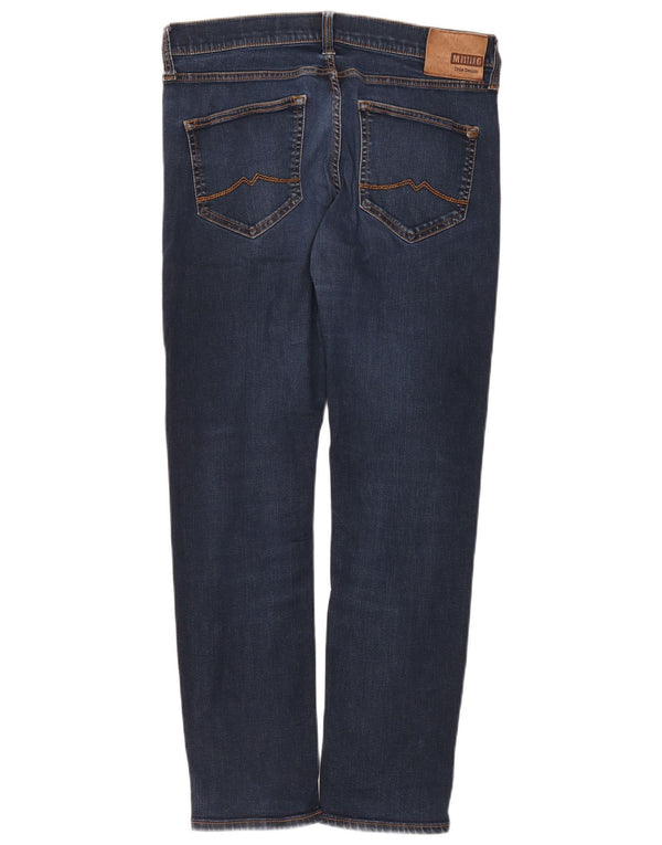 Calça Jeans Mustang Masculina Oregon Bootcut Slim Fit Cônico W33 L32 Azul Marinho