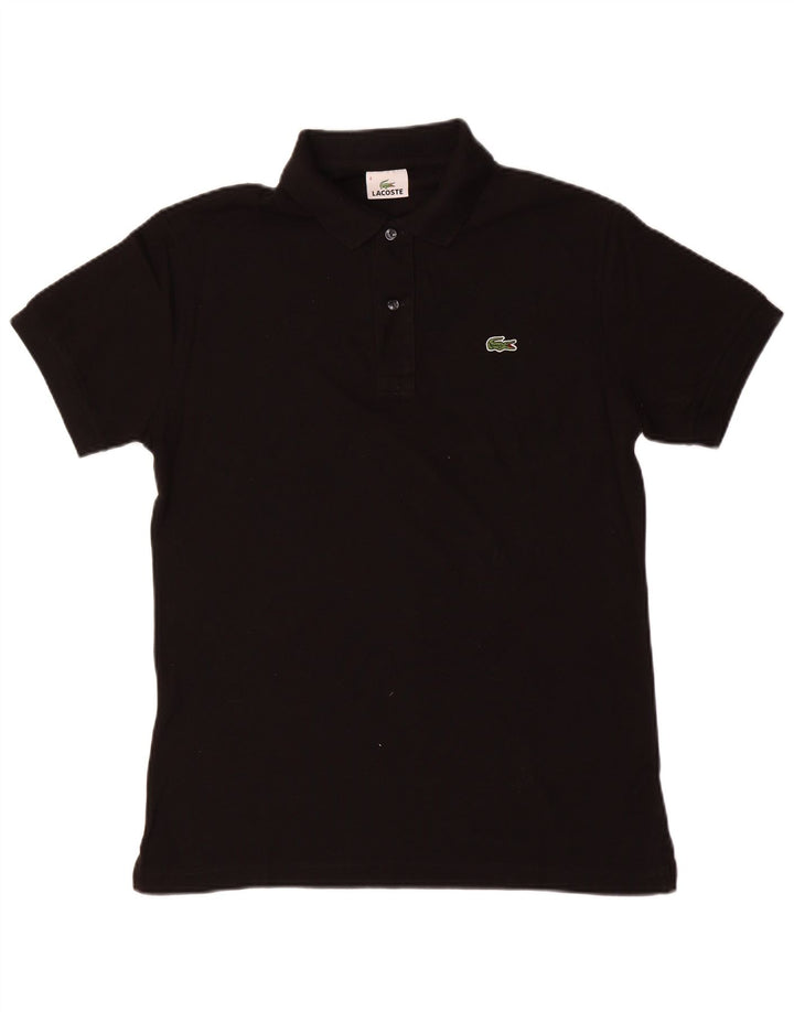 Camisa polo masculina LACOSTE tamanho 4 médio algodão preto