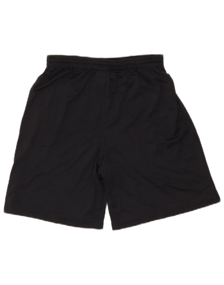 UNDER ARMOUR Boys Sport Shorts 11-12 Anos Grande Poliéster Preto