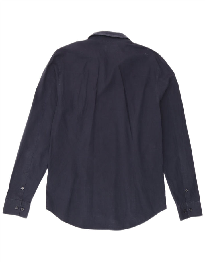 Calvin Klein Jeans Masculino Camisa Slim Fit Médio Algodão Azul Marinho