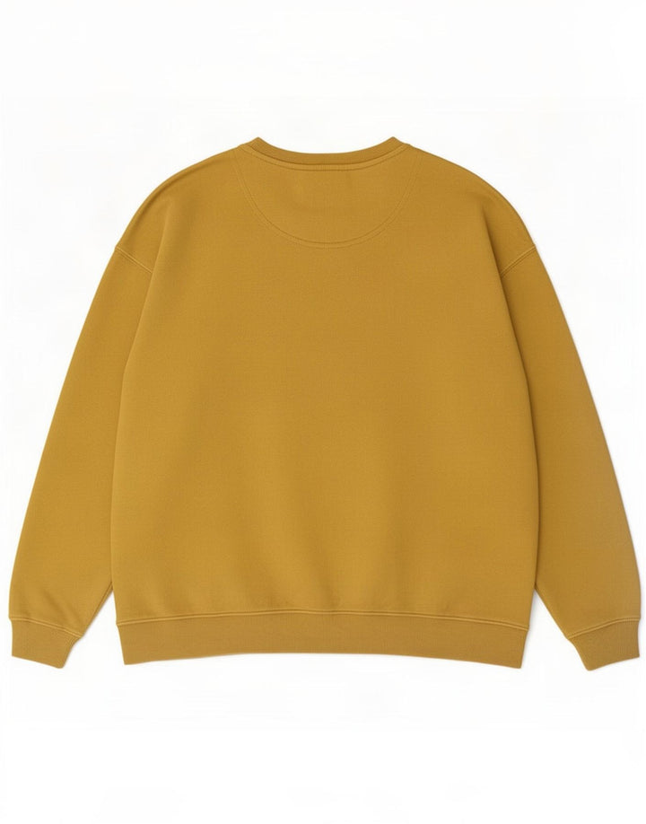 Suéter oversized feminino Fat Face Reino Unido 12 algodão amarelo médio