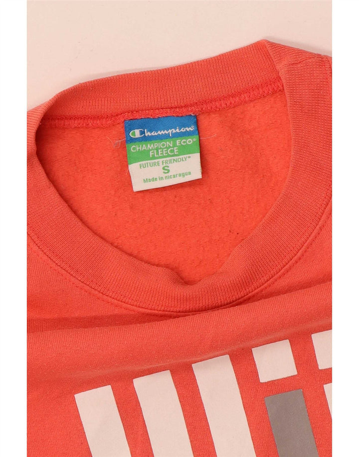 Champion Mens Graphic Sweatshirt Jumper Pequeno Laranja