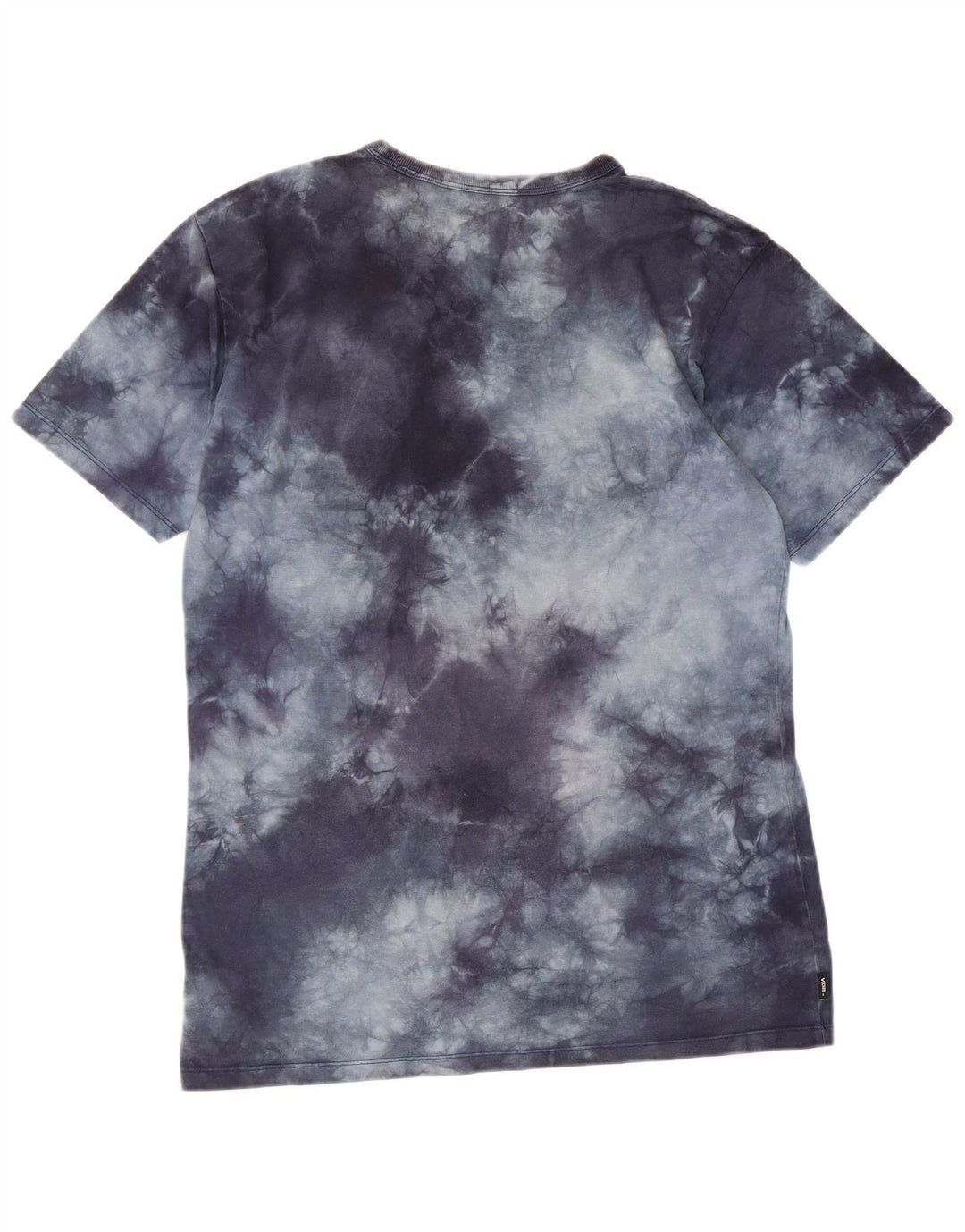 Camiseta masculina VANS Classic Fit Top Médio Azul Marinho Tie Dye Algodão
