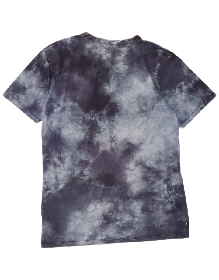 Camiseta masculina VANS Classic Fit Top Médio Azul Marinho Tie Dye Algodão