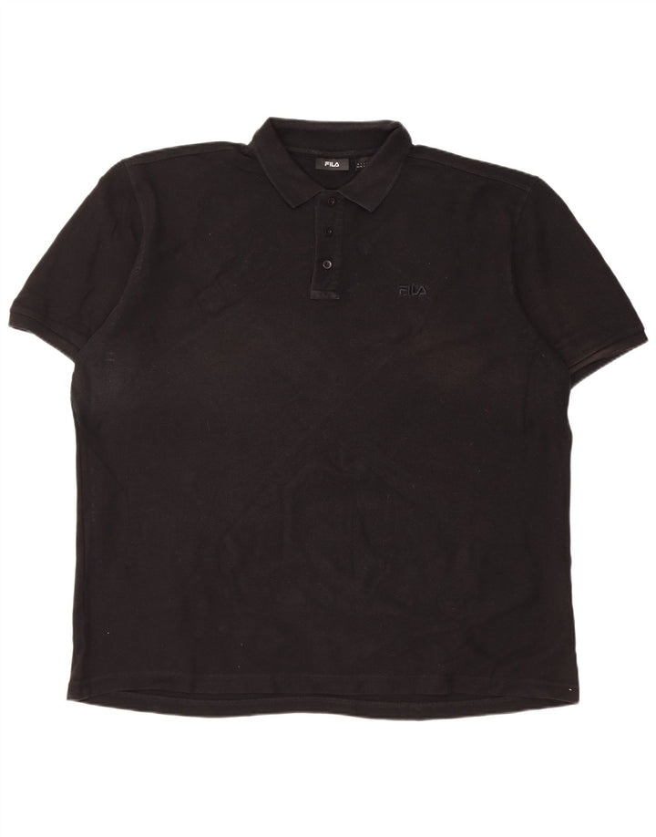 Polo masculino Fila manga curta regular fit XL preto