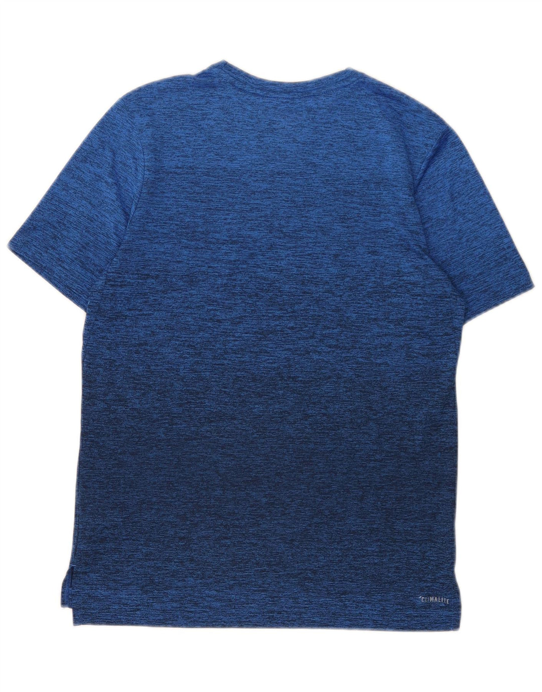 Camiseta Adidas Boys Climalite Top 13-14 Anos Grande Poliéster Azul Manchado