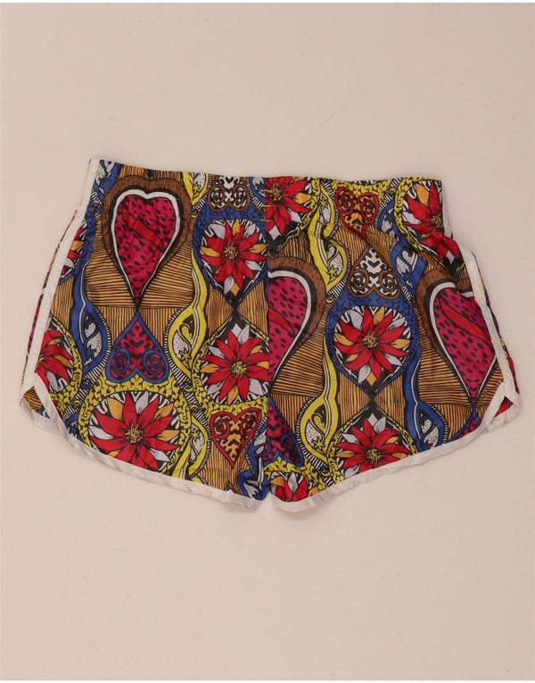 Adidas Womens Farm Rio Sport Shorts UK 8 Pequeno Multicolorido Floral