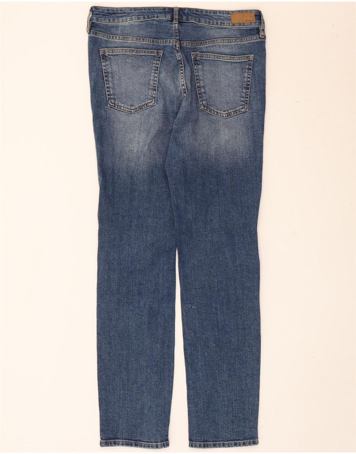 Fat Face Womens Slim Jeans UK 12 Médio W32 L30 Azul Algodão