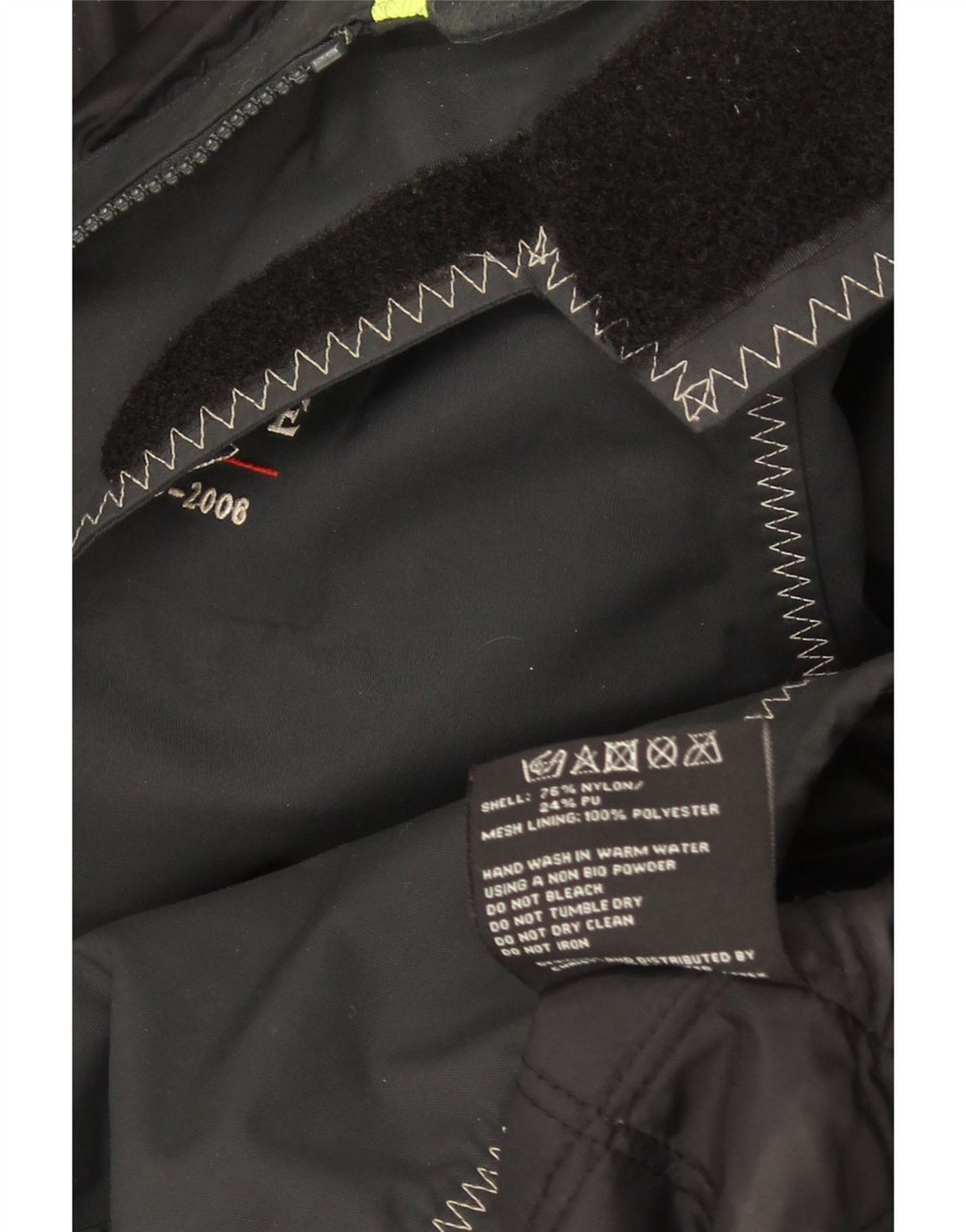 Jaqueta corta-vento masculina Musto com capuz Reino Unido 40 grande nylon preto