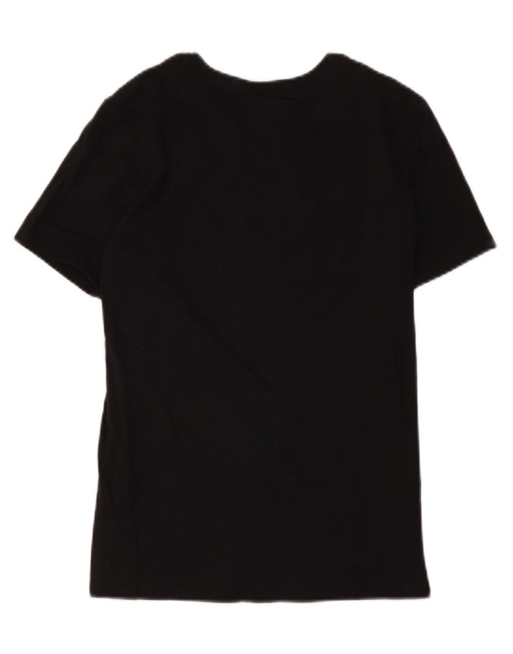 Camiseta Nike feminina gráfica Top UK 12 médio algodão preto