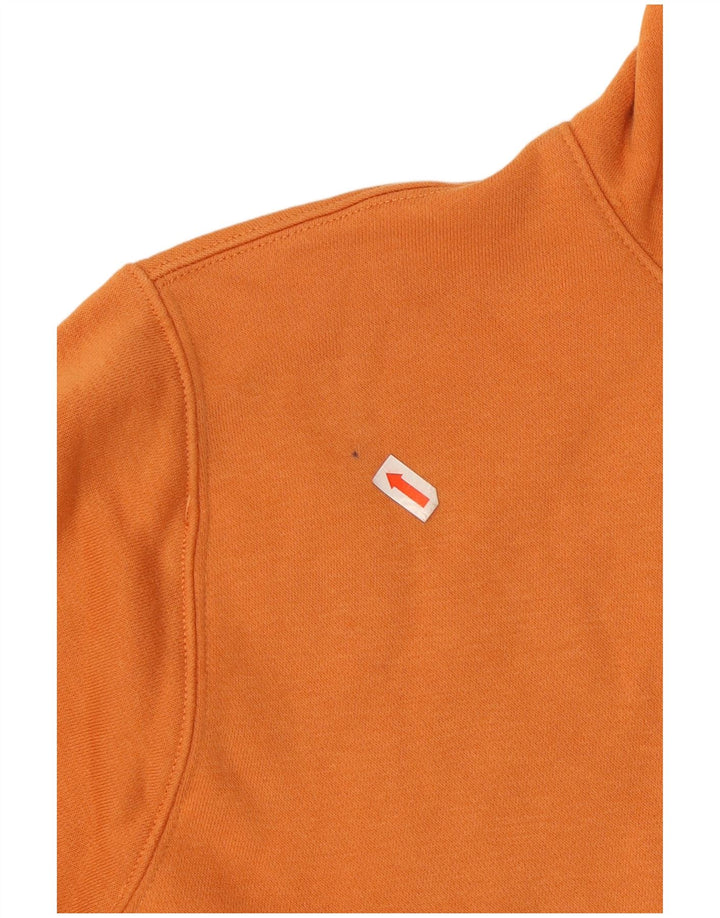 NIKE Mens Hoodie Jumper Pequeno Algodão Laranja