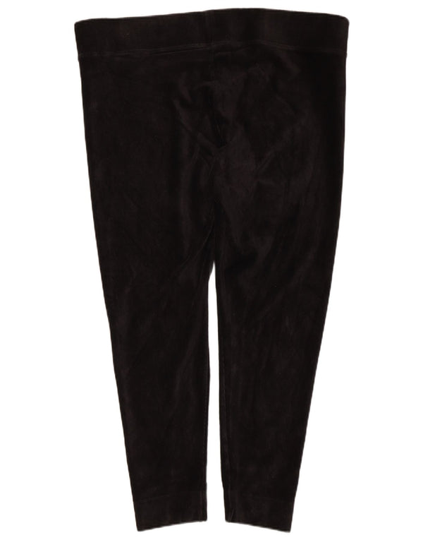 Leggings femininas de veludo cotelê Marks & Spencer Reino Unido 20 2XL algodão preto
