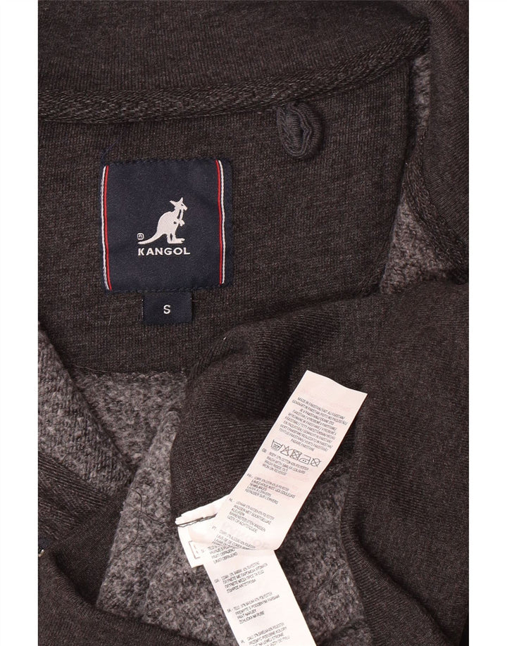 KANGOL Jaqueta masculina de agasalho pequeno algodão cinza