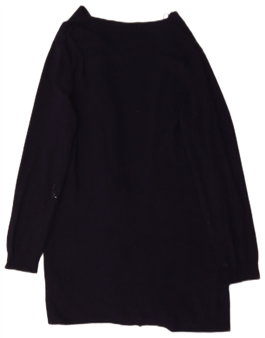 Suéter cardigã feminino Longline da Marks & Spencer Reino Unido 14 médio azul marinho