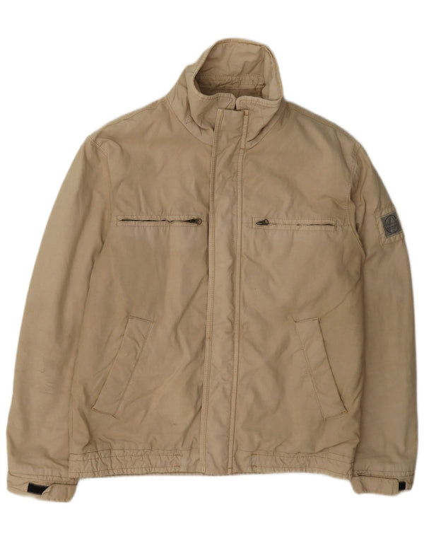 Jaqueta utilitária masculina Murphy & Nye Regular Fit Reino Unido 38 algodão bege médio
