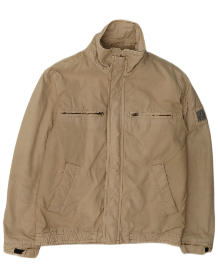 Jaqueta utilitária masculina Murphy & Nye Regular Fit Reino Unido 38 algodão bege médio