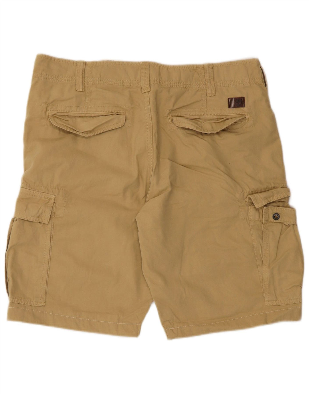 Timberland Mens Cargo Shorts W33 Médio Algodão Bege