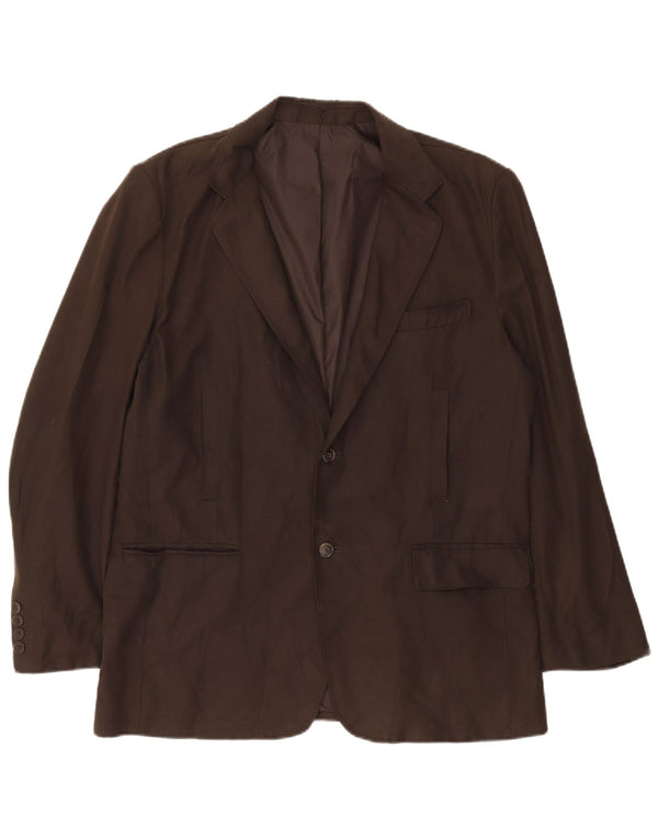 Jaqueta blazer masculina Zara com 2 botões EU 54 XL marrom