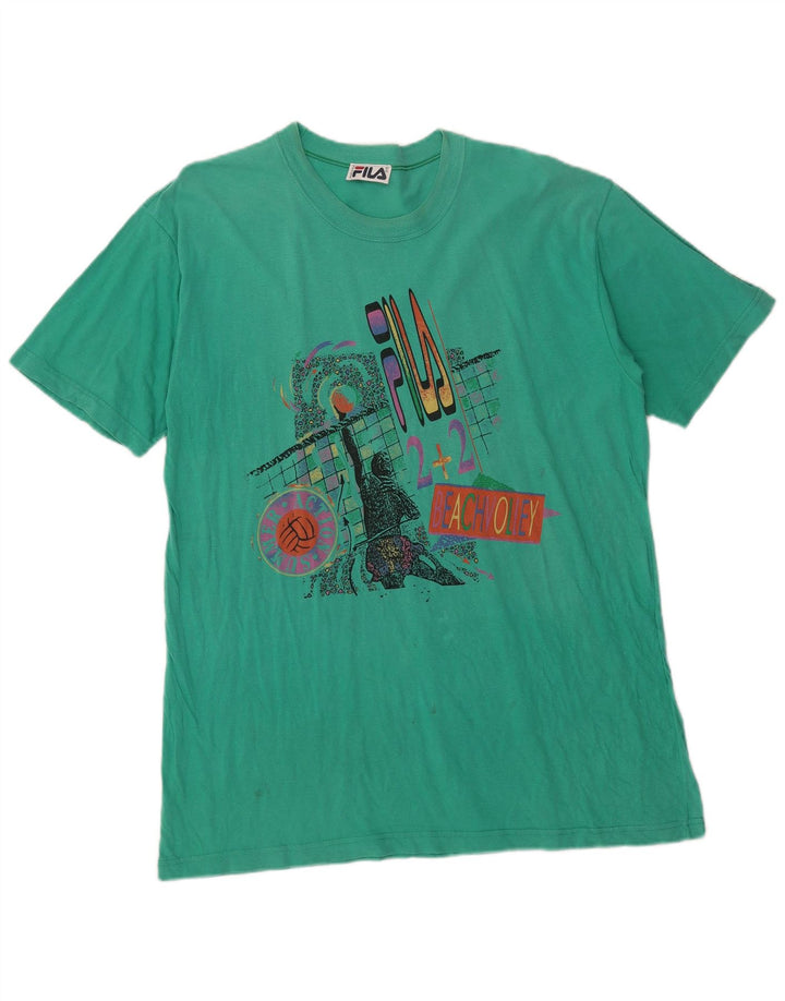 Camiseta masculina Fila Graphic Top XL verde